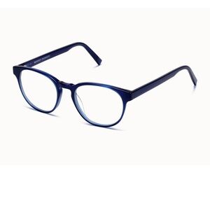 Warby Parker Whalen Blue Round Glasses